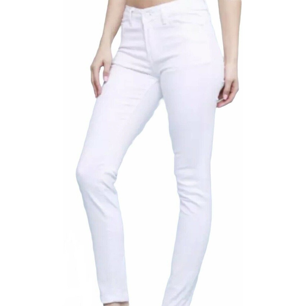 Maryley White Skinny Stretch Spandex Comfort Jeans
